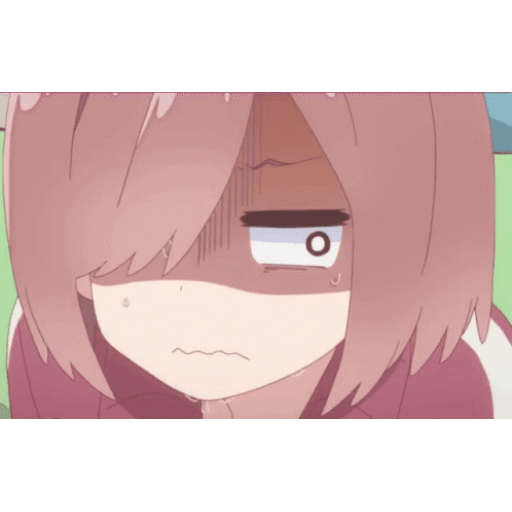 Exhausted anime girl