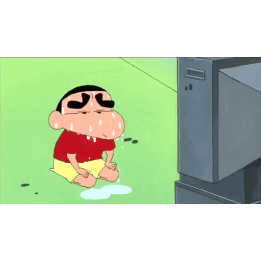 Shin Chan sweating
