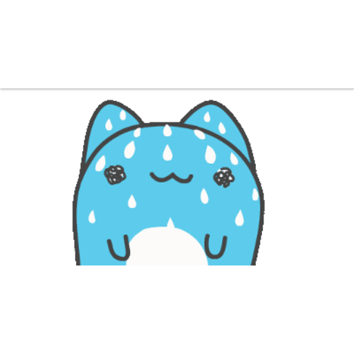 Sweaty blue creature