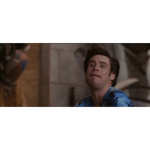 Jim Carrey Panicked man