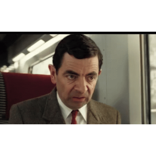 Mr Bean puzzled look