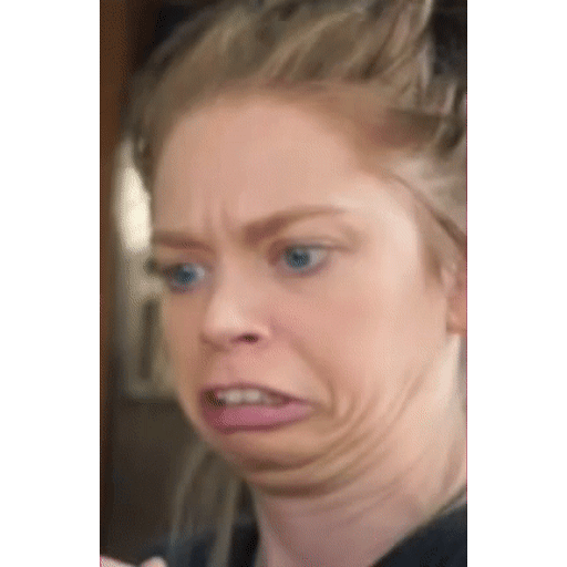 Cringe face