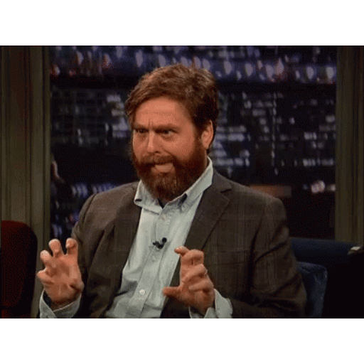 Zach Galifianakis awkward face