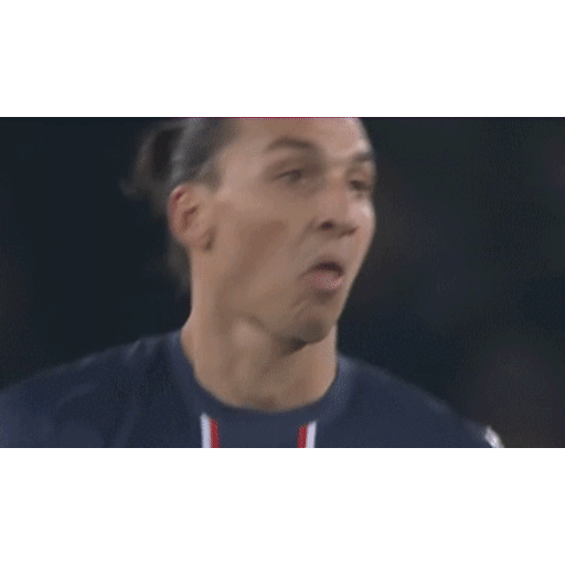 Zlatan reaction face