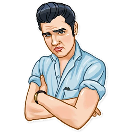 Elvis skeptical look