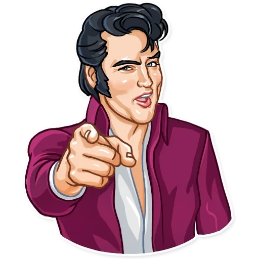Elvis pointing at you