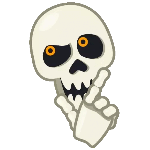 Peace out skeleton