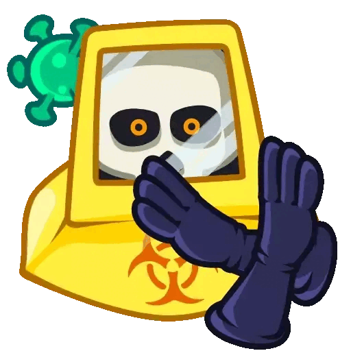 Biohazard alert