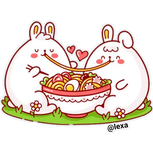 Bunny noodle love