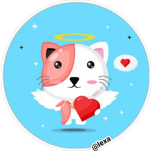 Angel kitty love