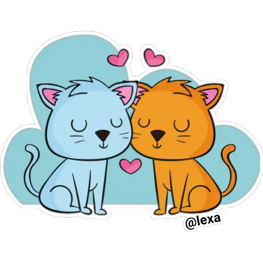 Cat love duo