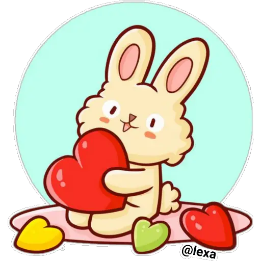 Bunny with a heart