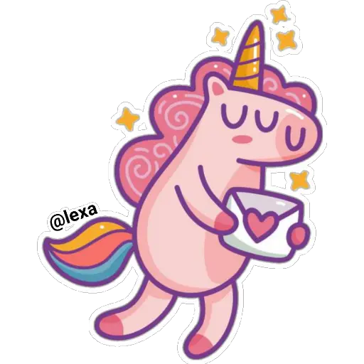 Unicorn love letter