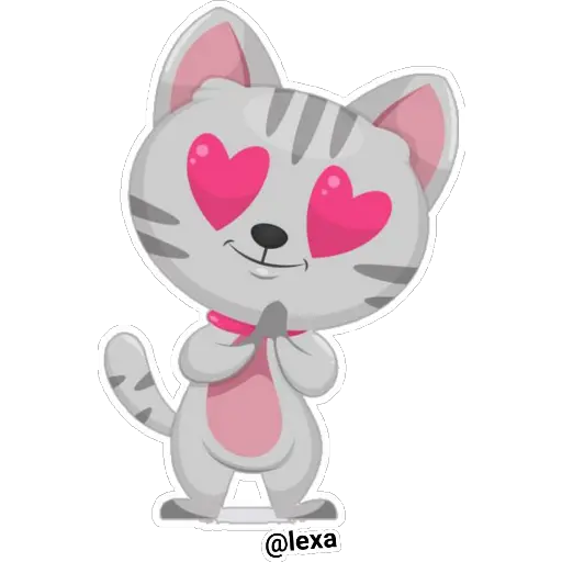 Love-struck kitty