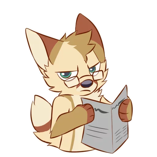 Puppy reading the news