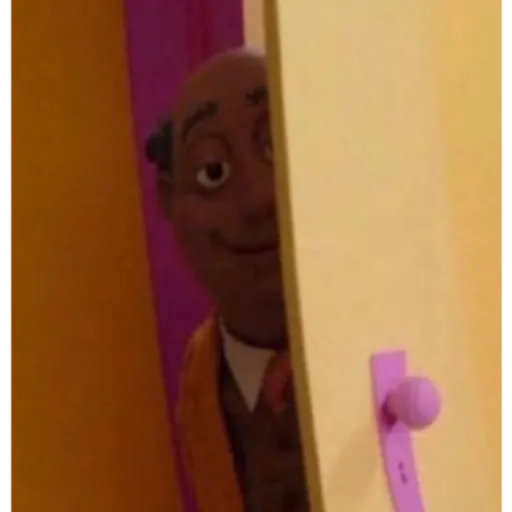 Peeking through the door