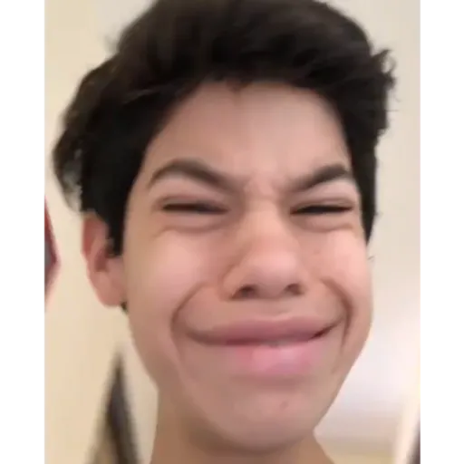 Confused cringe face