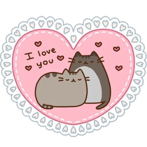I love you cat cuddle