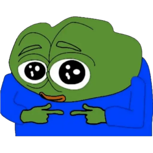Pepe the Frog Feeling Shy