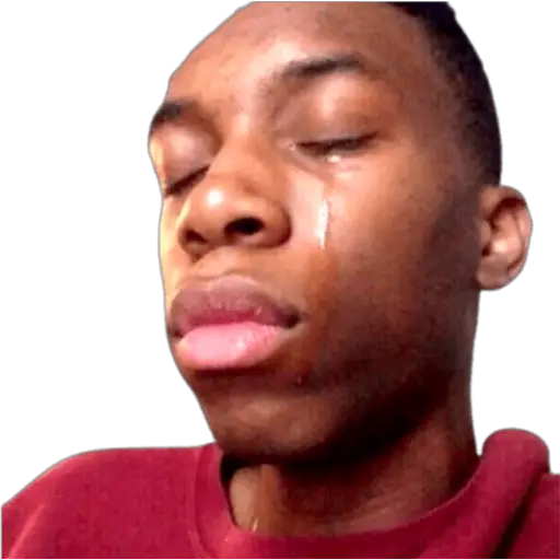 Trying to hold back tears