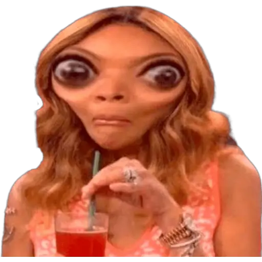 Sipping tea with a side-eye