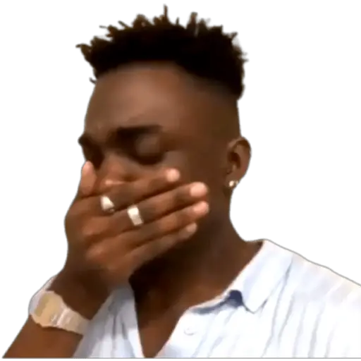 Trying not to laugh