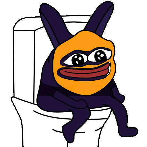 Contemplative Frog on Toilet
