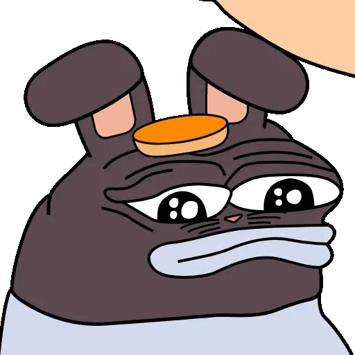 Sad but trying to smile