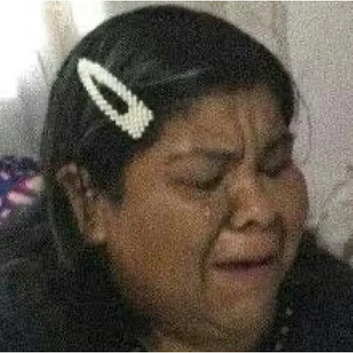 Crying but trying to hold it together