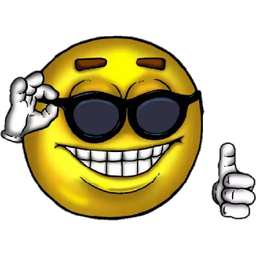 Cool shades emoji