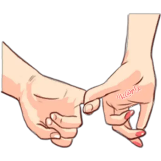 Pinky promise moment