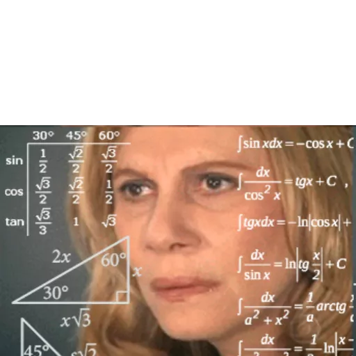 Confused math lady