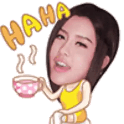 Laughing over coffee