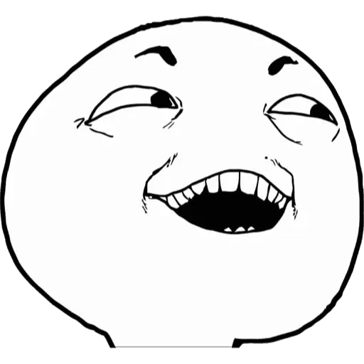 Rage Guy Troll face grin