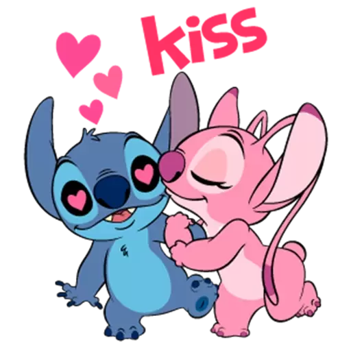 Stitch couple in love
