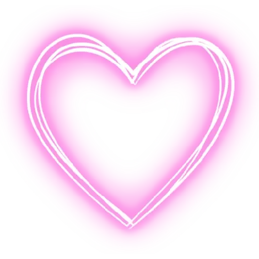 Glowing Pink Heart