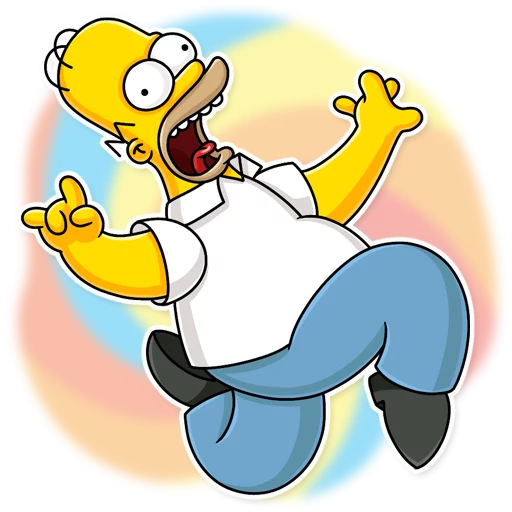 Homer's Excited Leap