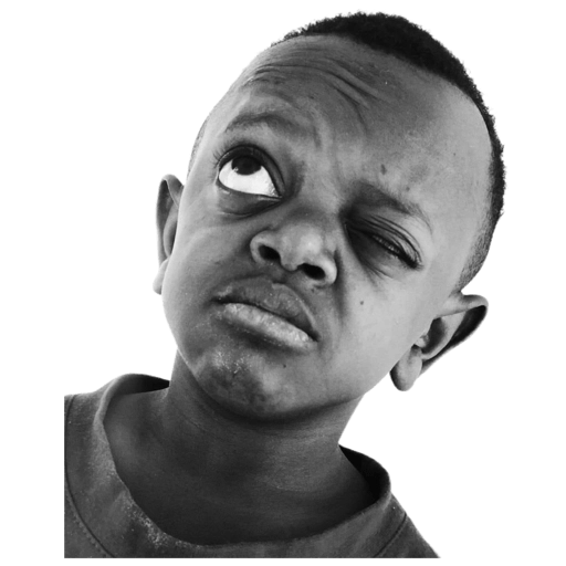 Confused kid expression