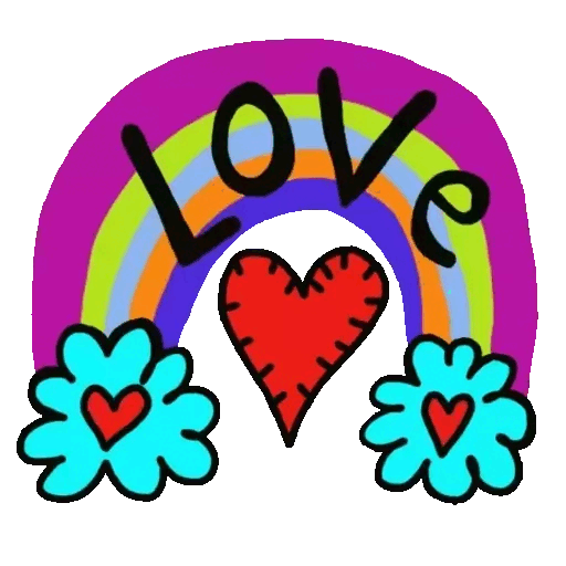 Rainbow Love Heart