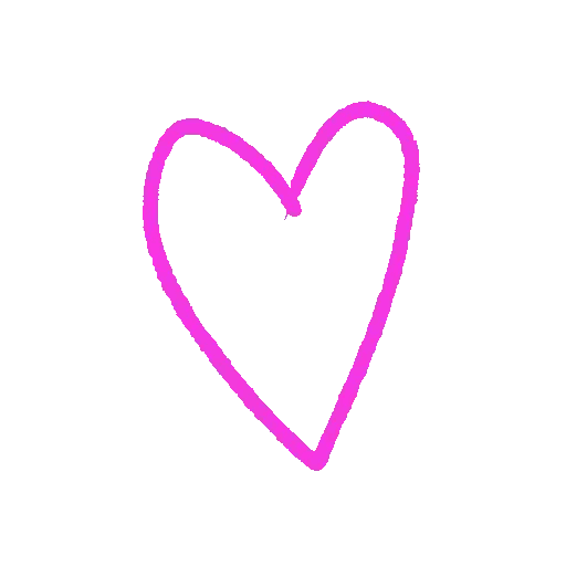 Pink Hand-Drawn Heart