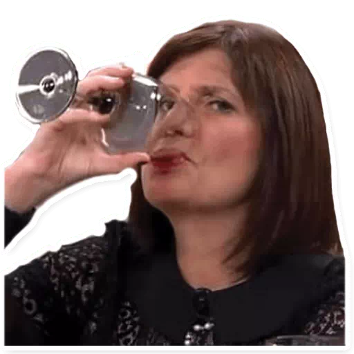 Sipping wine while judging