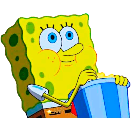 SpongeBob Eating Popcorn