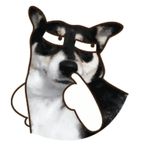 Dog thinking deeply