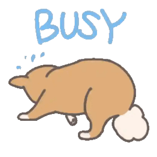 Dog too busy to care