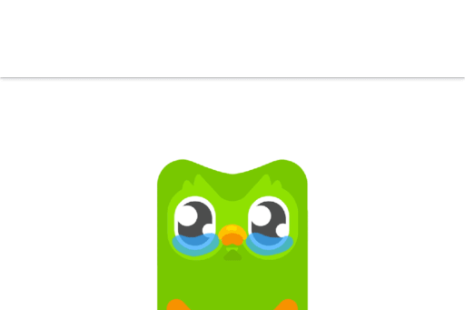 Sad owl with tears