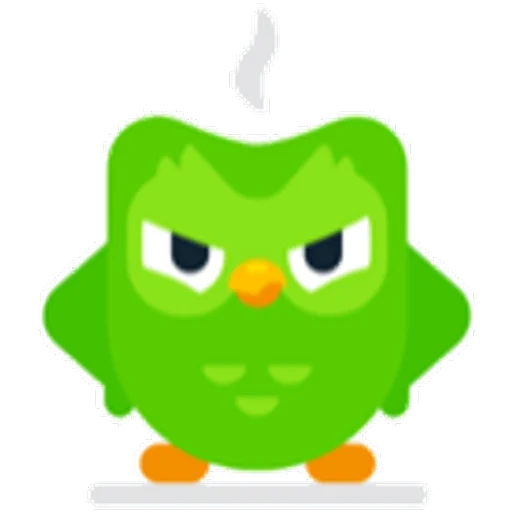 Angry green owl