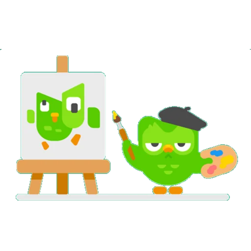 Artistic Owl at Work