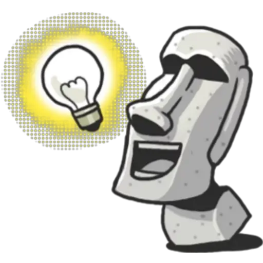 Eureka Moment with Moai Statue
