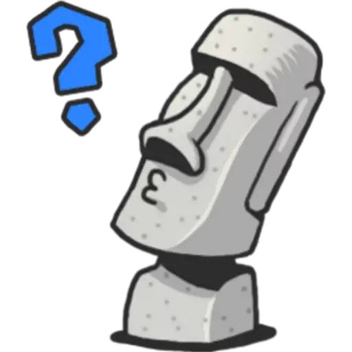 Confused Moai Statue