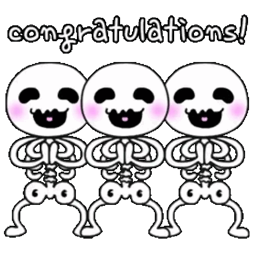 Dancing Skeletons Congrats